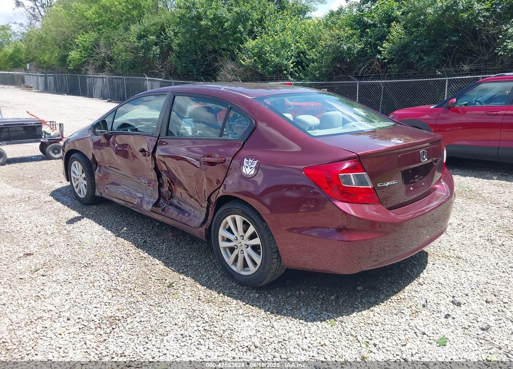 2012 HONDA CIVIC EX VIN: 19XFB2F8XCE089195