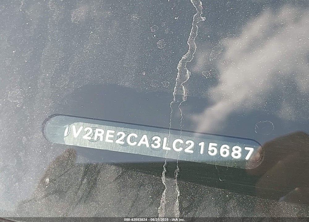 2020 VOLKSWAGEN ATLAS CROSS SPORT VIN: 1V2RE2CA3LC215687