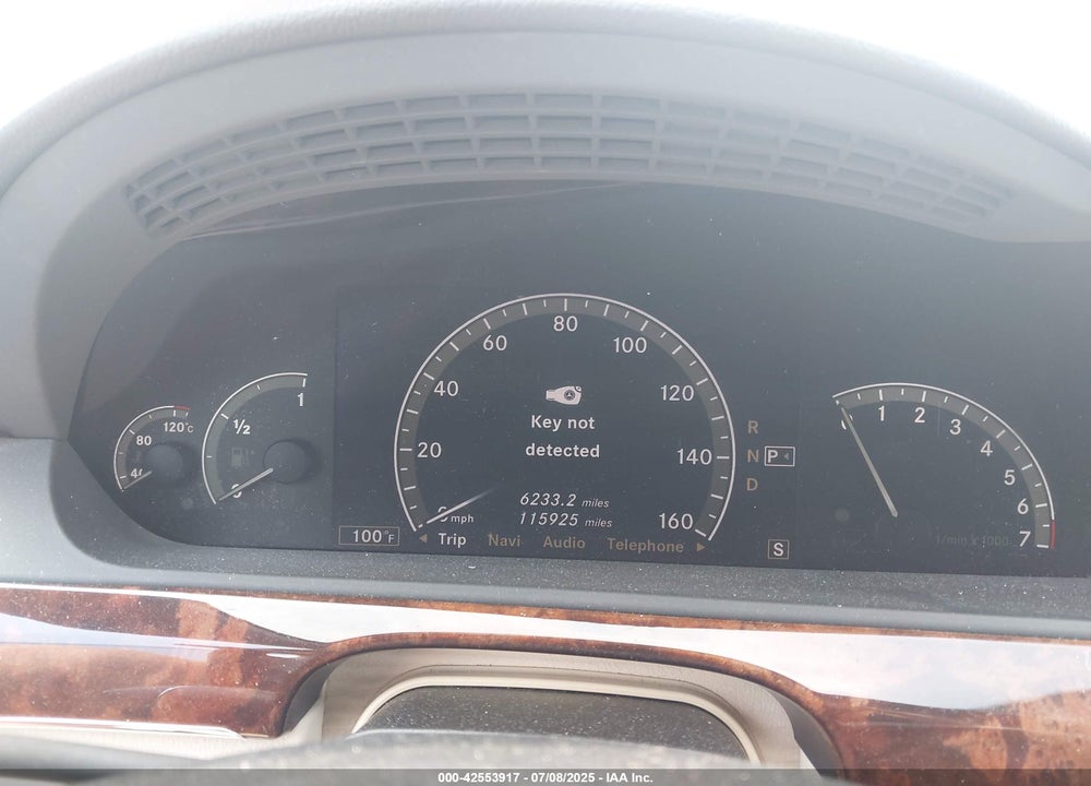 2007 MERCEDES-BENZ S CLASS VIN: WDDNG86X37A124844