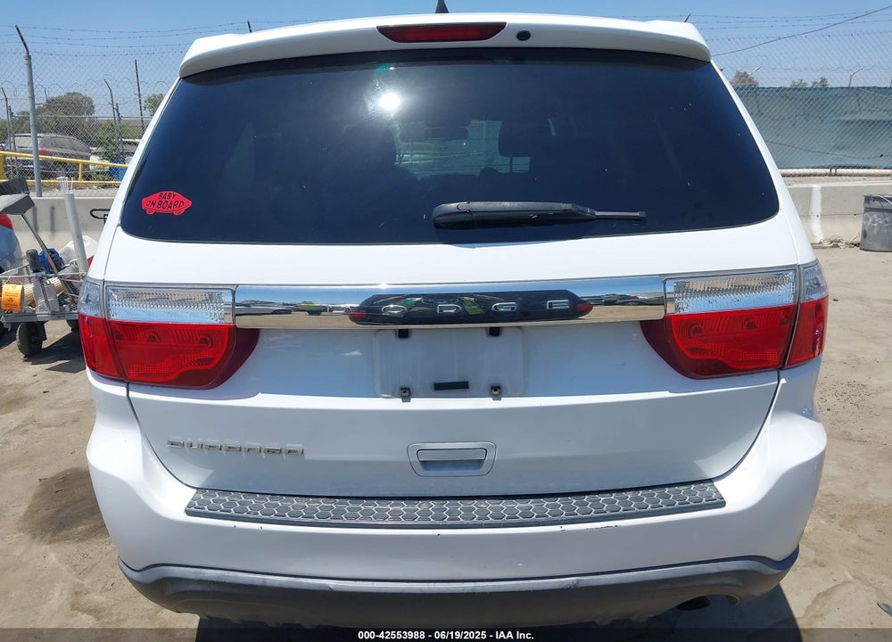 2013 DODGE DURANGO VIN: 1C4RDHAG9DC678353
