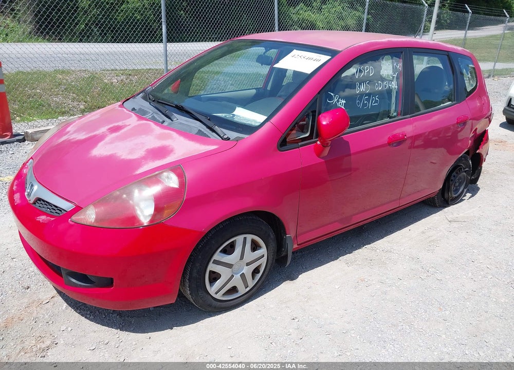 2007 HONDA FIT VIN: JHMGD37407S060130