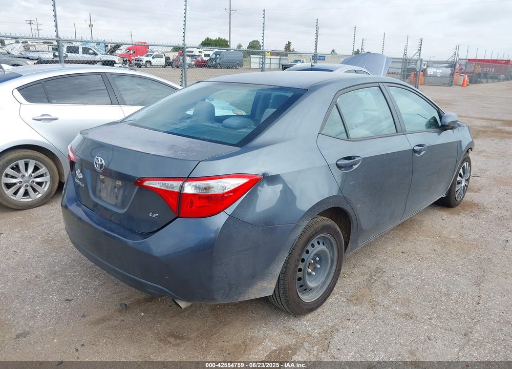 2014 TOYOTA COROLLA LE VIN: 5YFBURHE5EP178047