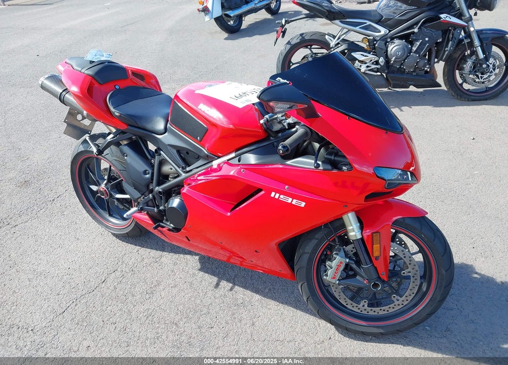 2009 DUCATI 1198 S VIN: ZDM1XBLW09B023201