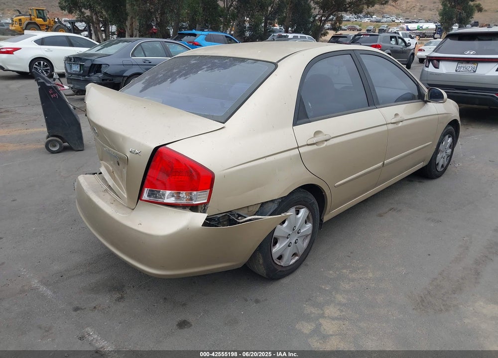 2009 KIA SPECTRA EX VIN: KNAFE222395659810