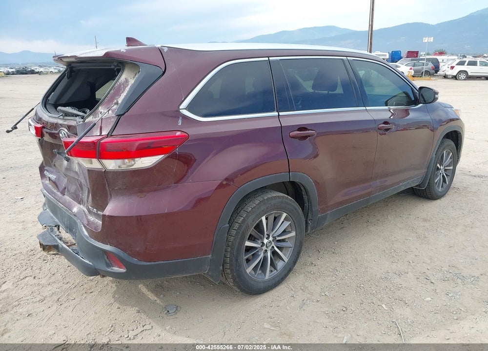 2019 TOYOTA HIGHLANDER VIN: 5TDJZRFH0KS976582