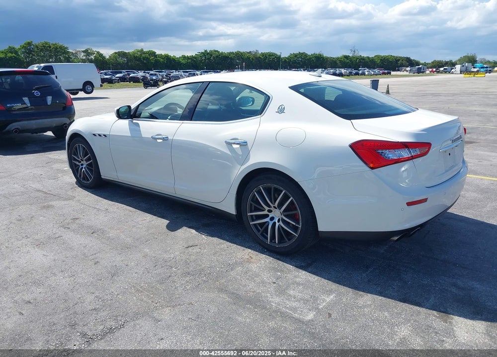 2017 MASERATI GHIBLI VIN: ZAM57XSA9H1196506