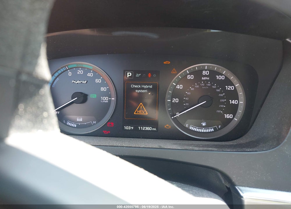 2016 HYUNDAI SONATA HYBRID SE VIN: KMHE24L10GA013679