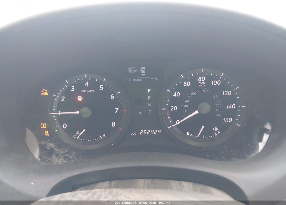 2009 LEXUS ES350 VIN: JTHBJ46G192277810
