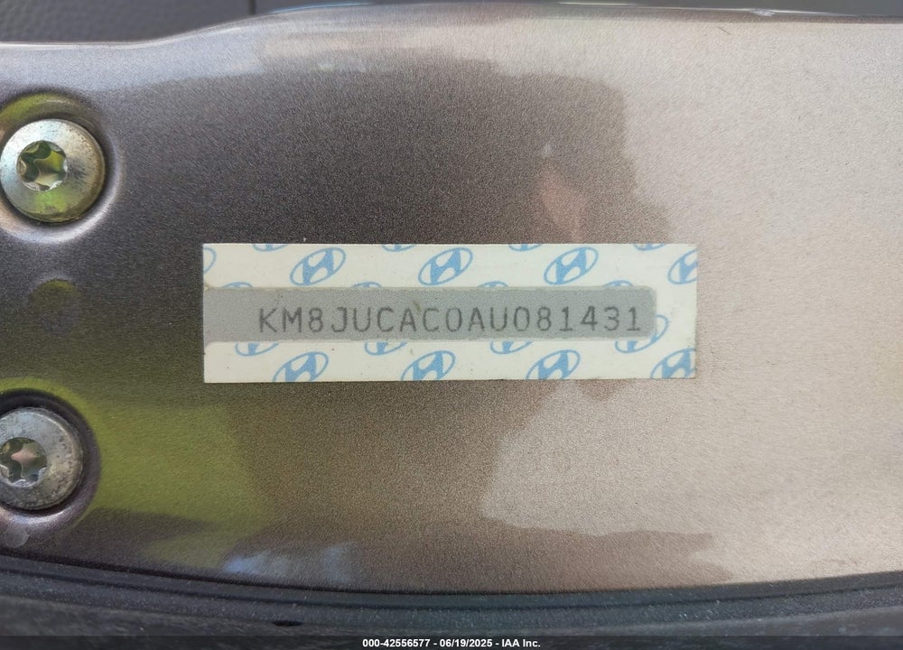 2010 HYUNDAI TUCSON GLS VIN: KM8JUCAC0AU081431