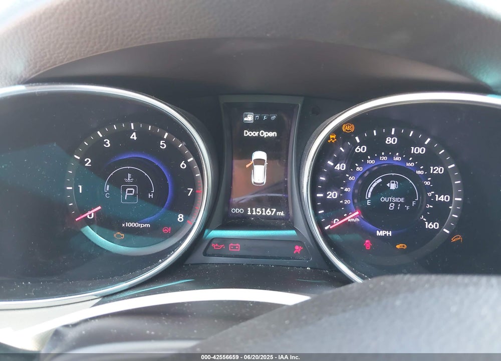 2013 HYUNDAI SANTA FE VIN: 5XYZUDLB3DG096612