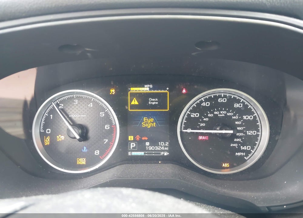 2019 SUBARU FORESTER VIN: JF2SKAGC0KH555187