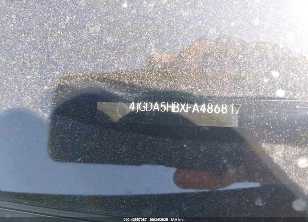2015 MERCEDES-BENZ M-CLASS VIN: 4JGDA5HBXFA486817