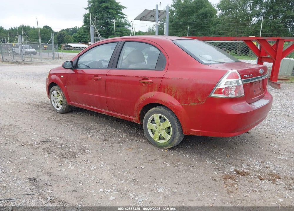 2008 CHEVROLET AVEO LS VIN: KL1TD56688B096686