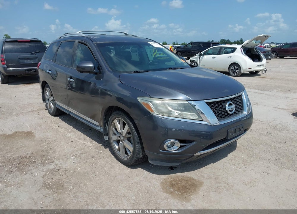 2014 NISSAN PATHFINDER PLATINUM VIN: 5N1AR2MN7EC607770