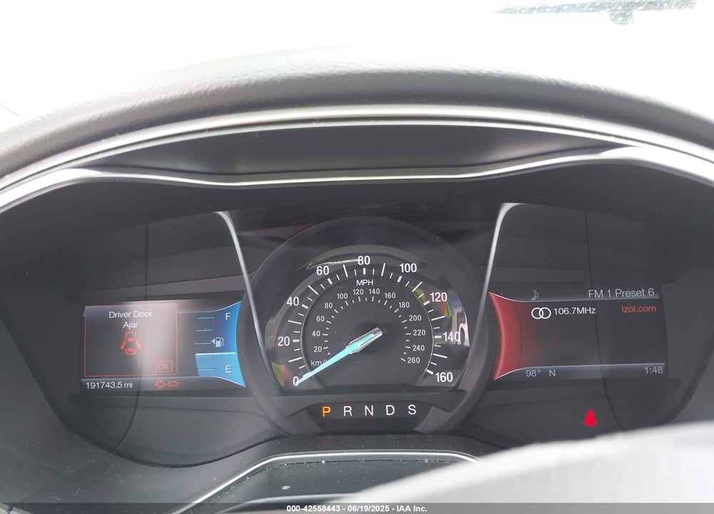 2013 FORD FUSION VIN: 3FA6P0HR3DR368175