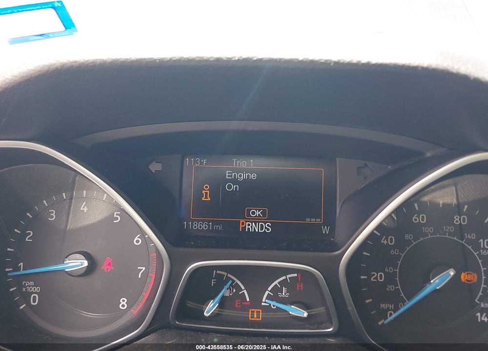 2017 FORD FOCUS VIN: 1FADP3H22HL303222