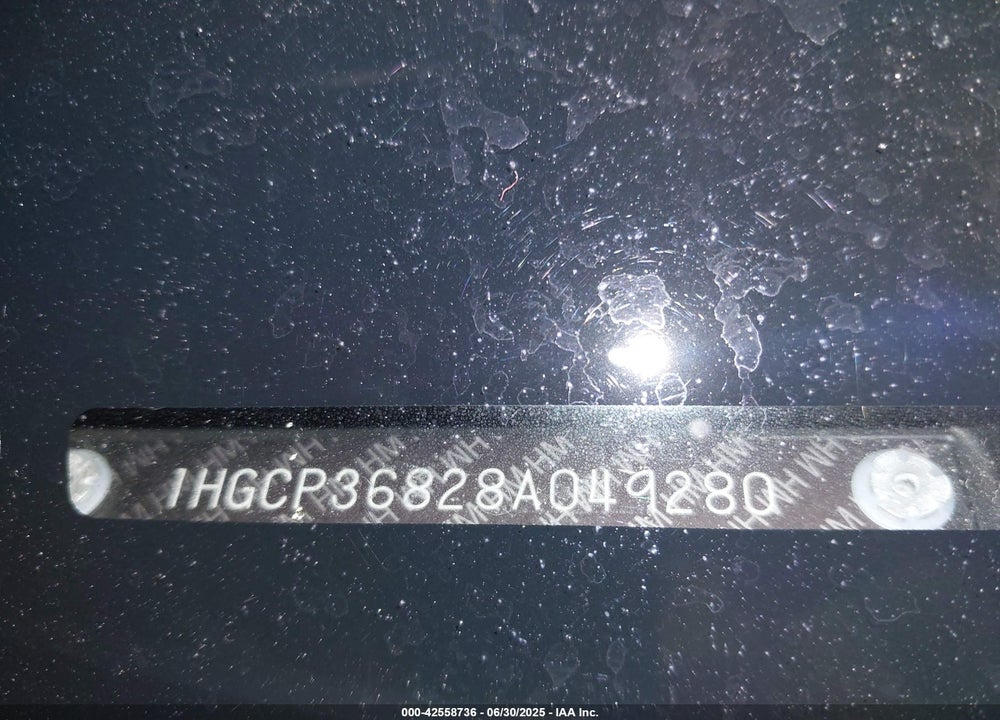 2008 HONDA ACCORD 3.5 EX-L VIN: 1HGCP36828A049280