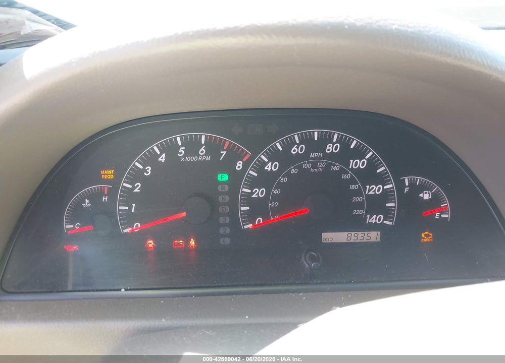 2005 TOYOTA CAMRY VIN: 4T1BE30K55U417168