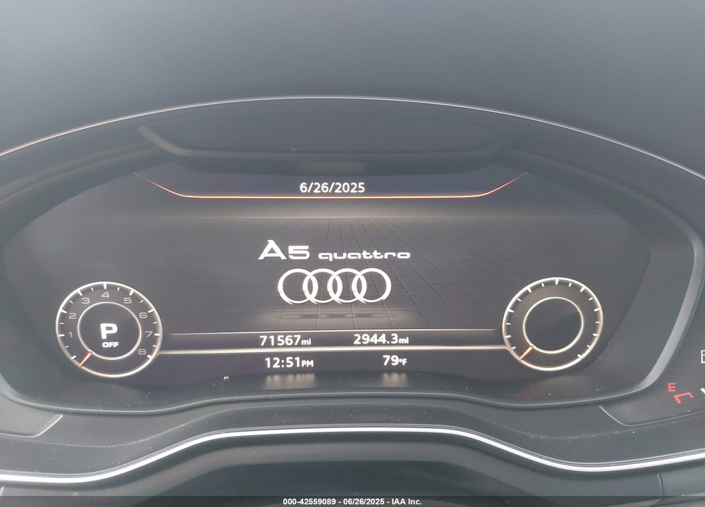 2018 AUDI A5 2.0T PREMIUM VIN: WAUBNCF53JA087237