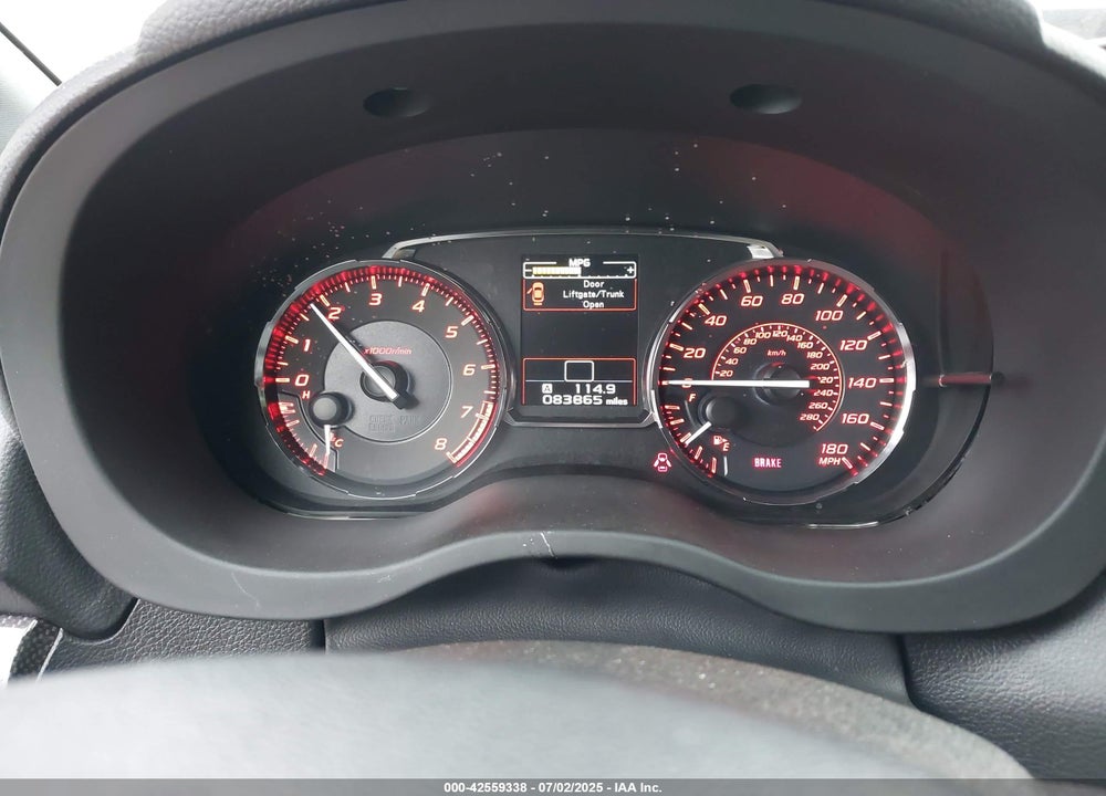 2017 SUBARU WRX VIN: JF1VA1E68H9829868