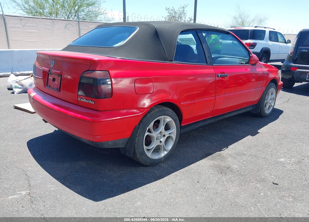 1996 VOLKSWAGEN CABRIO VIN: WVWBB81E1TK011934