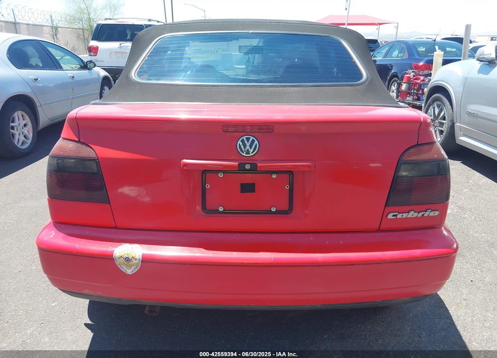 1996 VOLKSWAGEN CABRIO VIN: WVWBB81E1TK011934