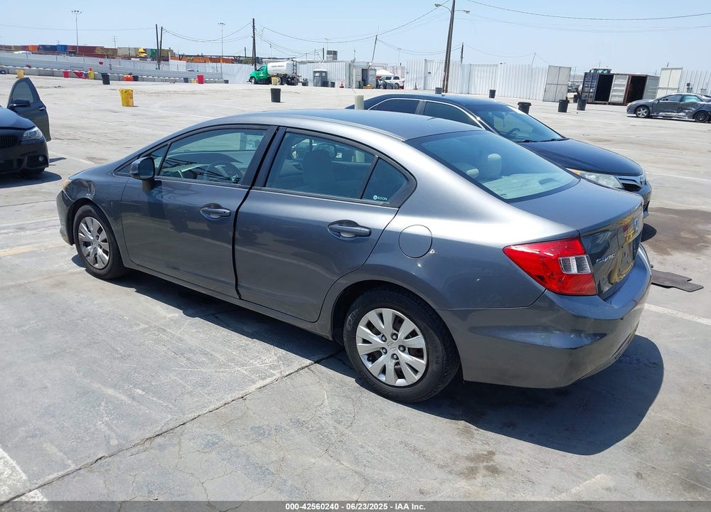 2012 HONDA CIVIC LX VIN: 19XFB2F59CE305673
