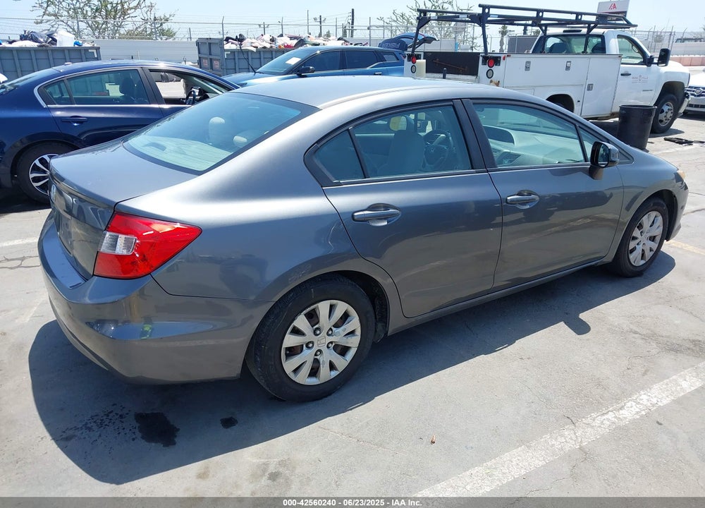 2012 HONDA CIVIC LX VIN: 19XFB2F59CE305673