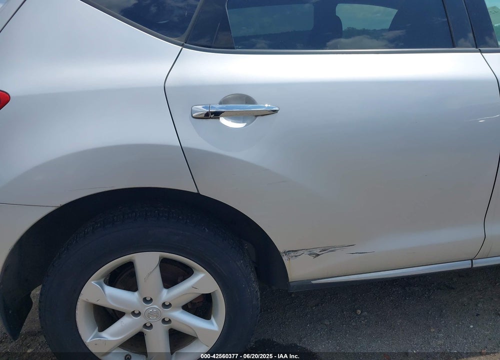 2009 NISSAN MURANO S VIN: JN8AZ18W69W127794