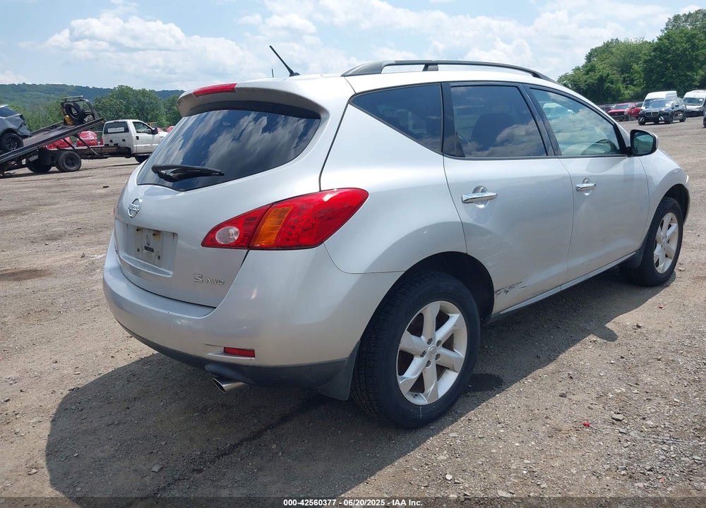 2009 NISSAN MURANO S VIN: JN8AZ18W69W127794