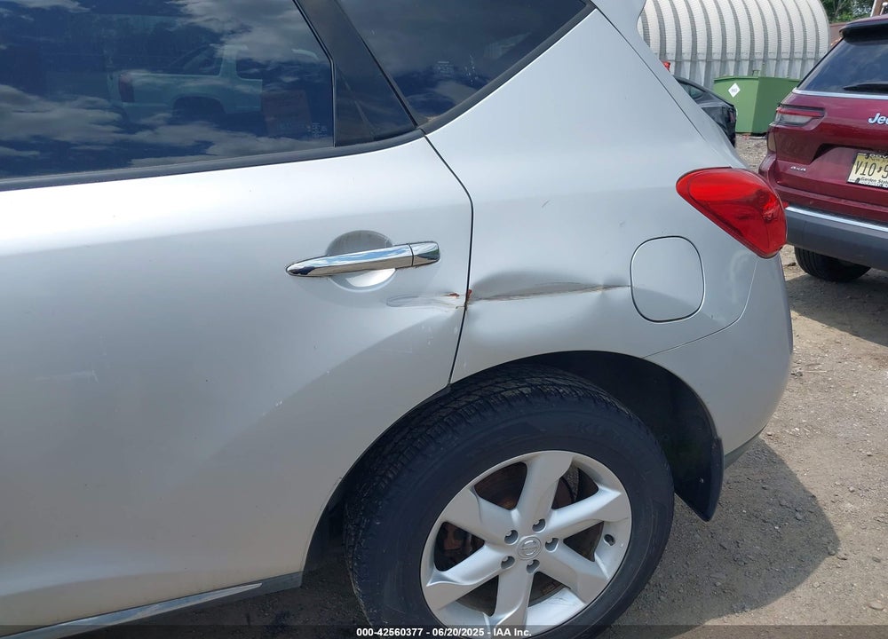 2009 NISSAN MURANO S VIN: JN8AZ18W69W127794