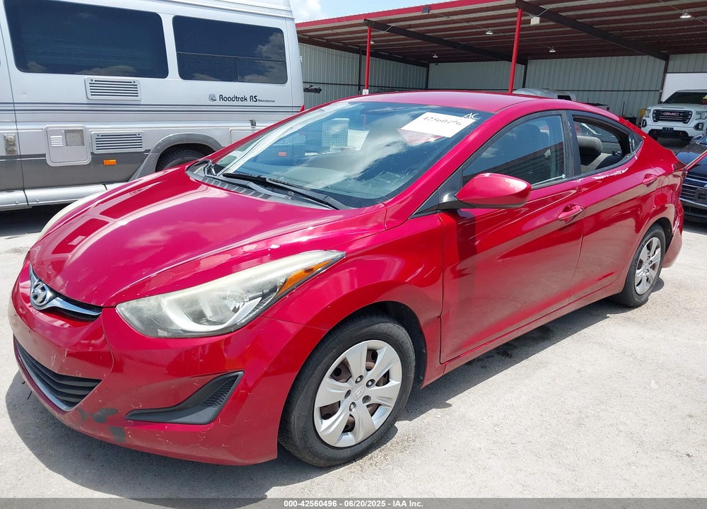2016 HYUNDAI ELANTRA VIN: KMHDH4AE2GU589319