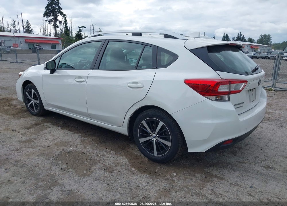 2019 SUBARU IMPREZA 2.0I PREMIUM VIN: 4S3GTAD68K3707777