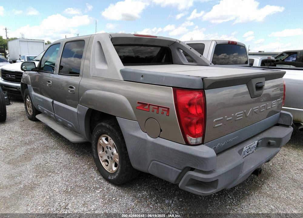 2002 CHEVROLET AVALANCHE 1500 VIN: 3GNEC13T82G302926