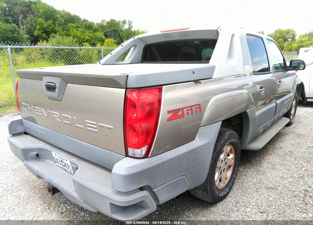 2002 CHEVROLET AVALANCHE 1500 VIN: 3GNEC13T82G302926