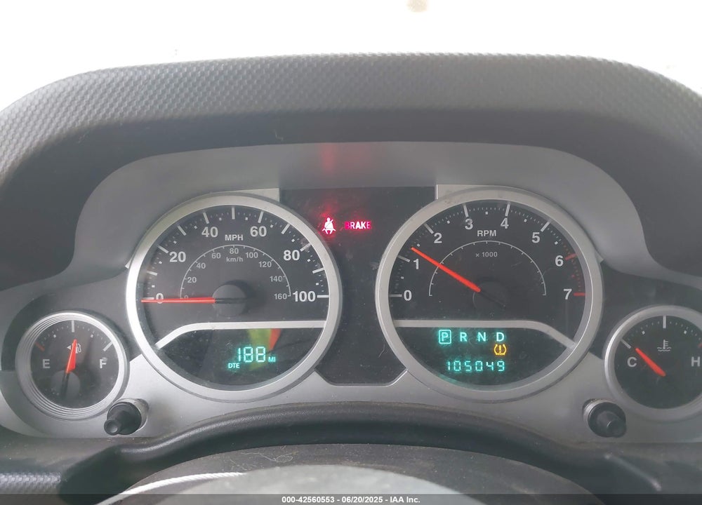 2008 JEEP WRANGLER RUBICON VIN: 1J8GA64138L555223