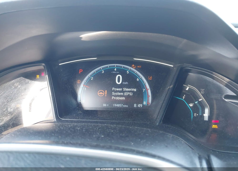 2019 HONDA CIVIC VIN: 19XFC2F6XKE215324