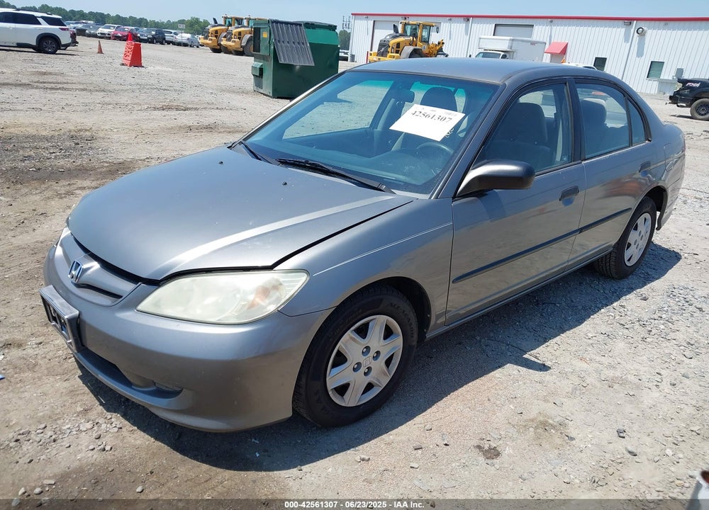 2005 HONDA CIVIC VP VIN: 1HGES16315L025827