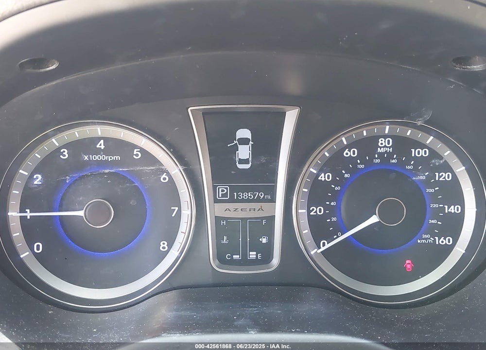 2013 HYUNDAI AZERA VIN: KMHFG4JG5DA253948