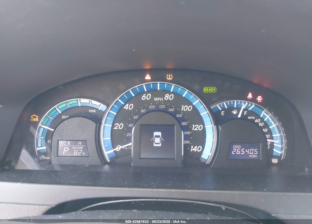 2012 TOYOTA CAMRY HYBRID XLE VIN: 4T1BD1FK4CU044846