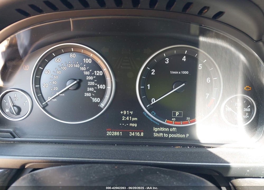 2012 BMW 5 SERIES VIN: WBAXH5C5XCDW09490