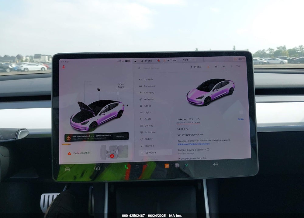 2020 TESLA MODEL 3 VIN: 5YJ3E1EC1LF625164