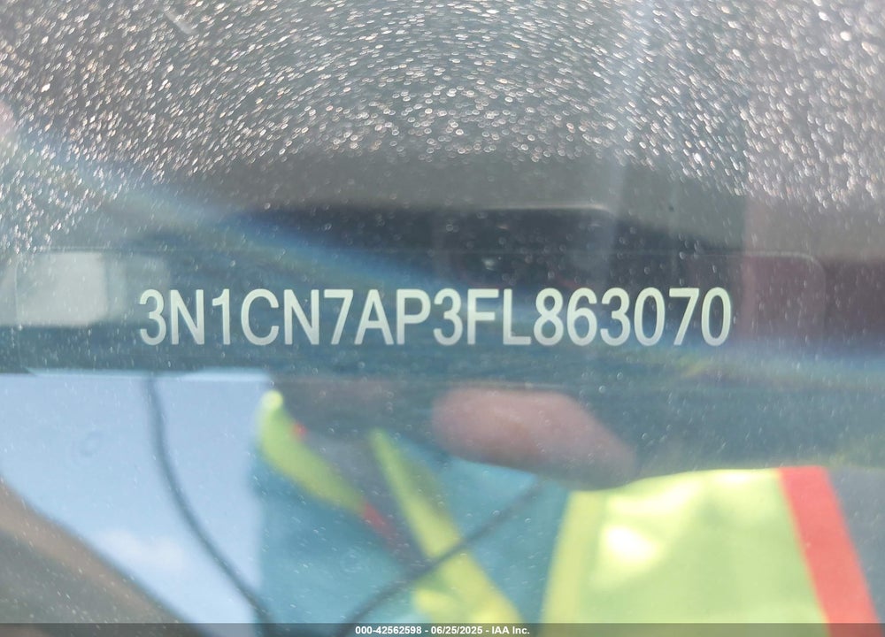 2015 NISSAN VERSA 1.6 SV VIN: 3N1CN7AP3FL863070
