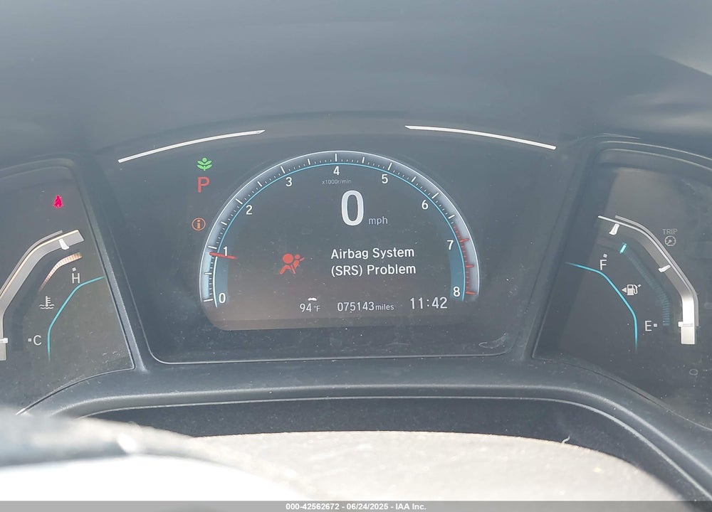 2019 HONDA CIVIC LX VIN: 2HGFC2F68KH567274