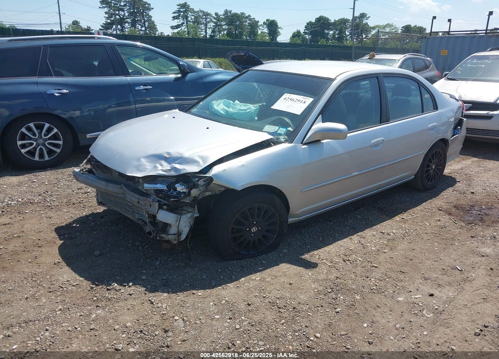 2005 HONDA CIVIC LX VIN: 2HGES16565H618937