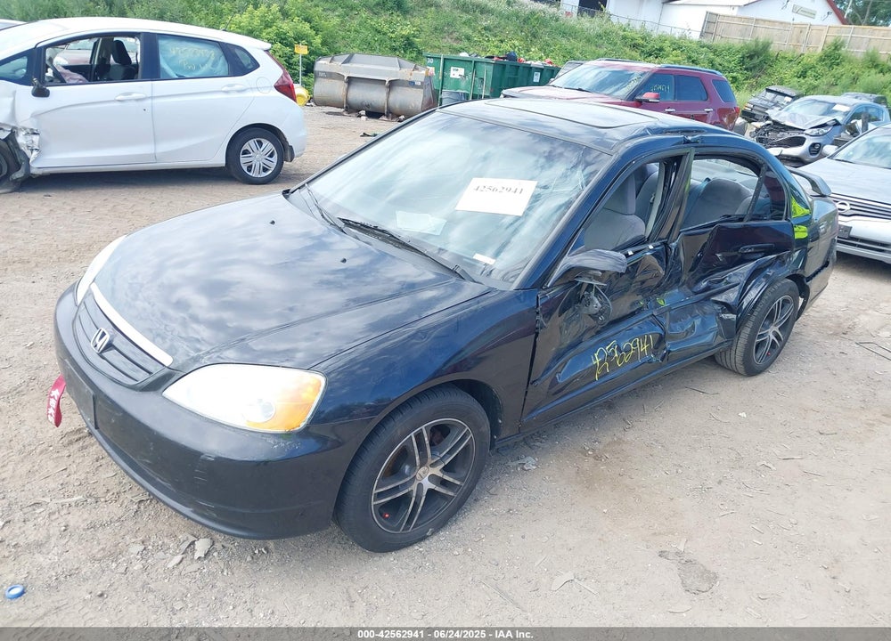 2002 HONDA CIVIC EX VIN: 1HGES26792L032383
