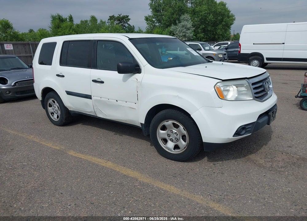 2013 HONDA PILOT LX VIN: 5FNYF4H29DB028983