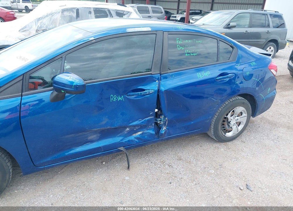 2015 HONDA CIVIC LX VIN: 19XFB2F51FE280756