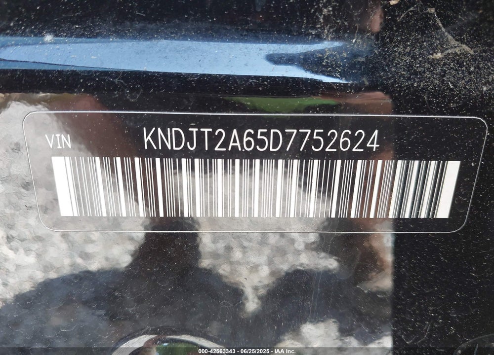 2013 KIA SOUL VIN: KNDJT2A65D7752624