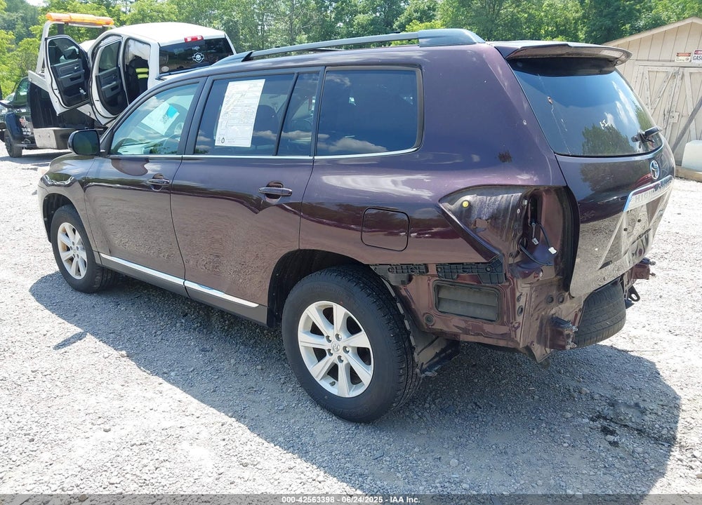 2013 TOYOTA HIGHLANDER VIN: 5TDBK3EH3DS187868